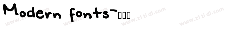 Modern fonts字体转换